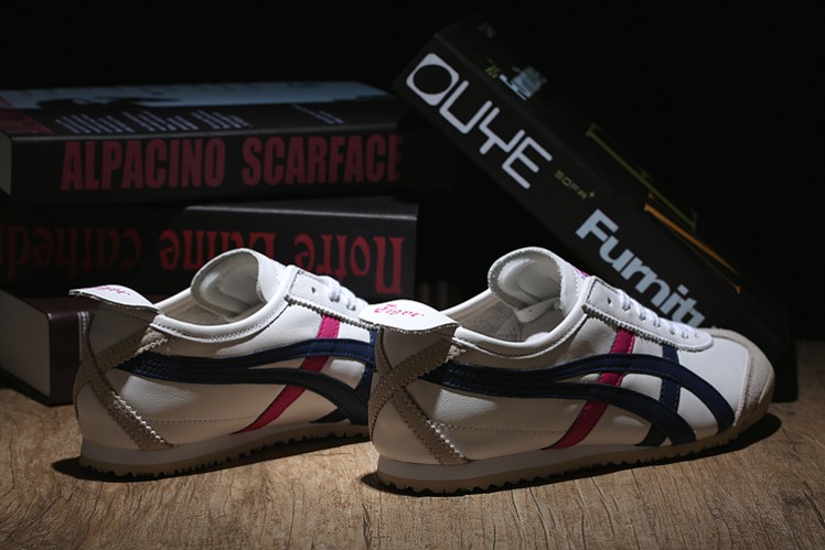 (White/ Navy/ Pink) Mexico 66 Shoes - Click Image to Close