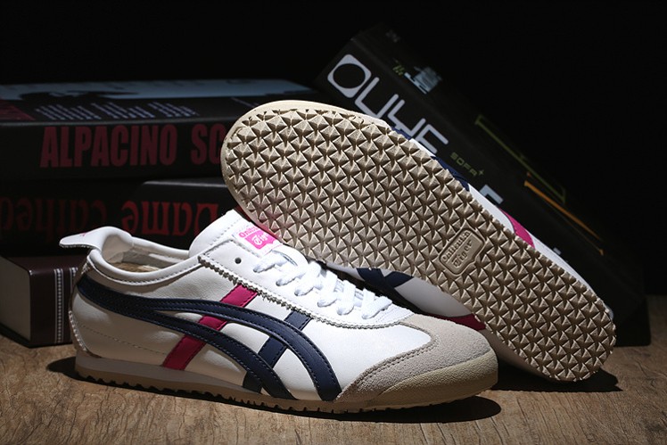 (White/ Navy/ Peach) Mexico 66 Shoes