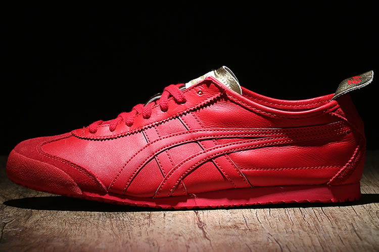 (Red/ Gold) Onitsuka Tiger Mexico 66 New Shoes