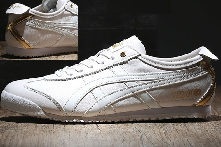 onitsuka tiger white and gold