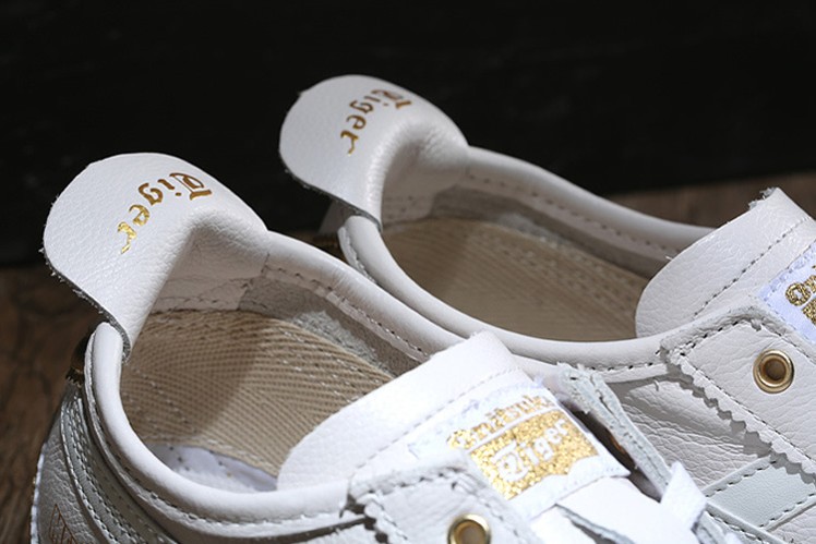 (White/ Gold) New Onitsuka Tiger Mexico 66 Shoes - Click Image to Close