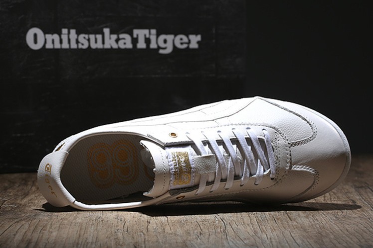 (White/ Gold) New Onitsuka Tiger Mexico 66 Shoes - Click Image to Close