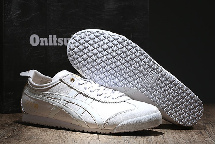 (White/ Gold) New Onitsuka Tiger Mexico 66 Shoes