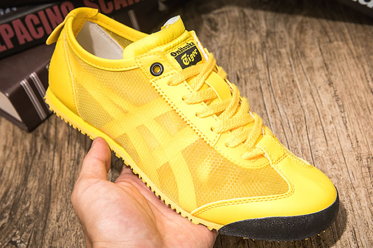 (White/ Gold/ Red) Onitsuka Tiger Mexico 66 Shoes - Click Image to Close