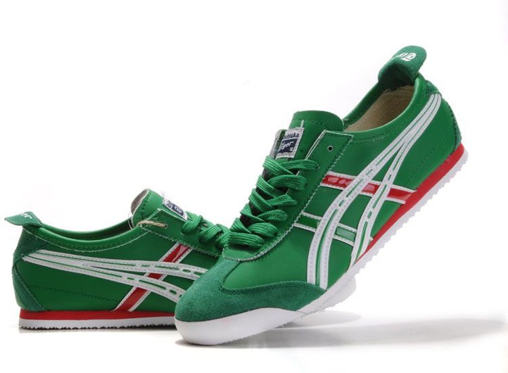 Mens Onitsuka Tiger Mexico 66 (Green/ White/ Red) Shoes [TH9J4L-1116 ...
