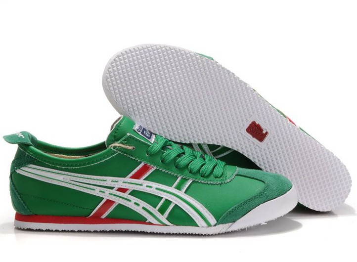 (Birch/ Kale) Onitsuka Tiger Mexico 66 Shoes - Click Image to Close