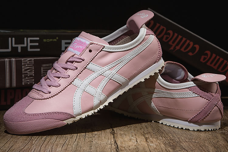 (Pink/ White) Onitsuka Tiger Mexico 66 Women Shoes - Click Image to Close