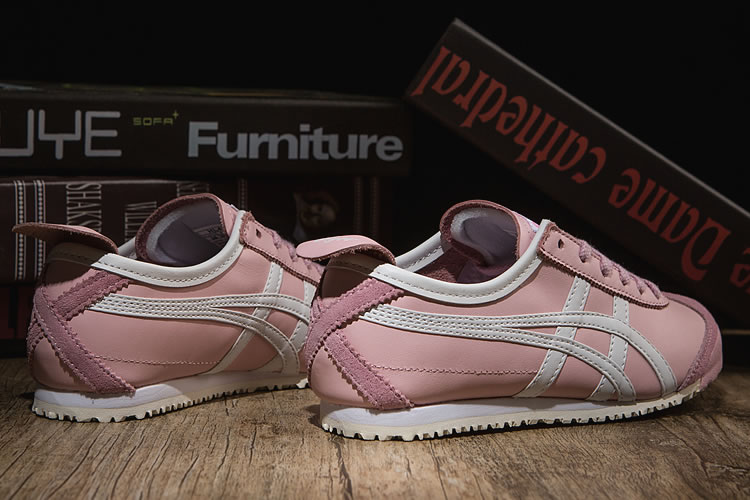 (Pink/ White) Onitsuka Tiger Mexico 66 Women Shoes - Click Image to Close