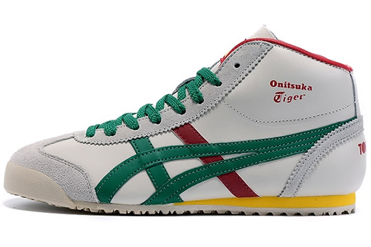 Onitsuka Tiger (Beige/ Green/ Red/ Yellow) Mid Runner Shoes