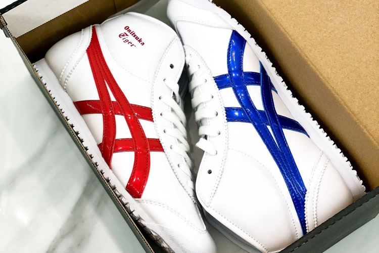 Onitsuka Tiger Mid Runner (Mix-and-Match by Red/ Blue) Shoes - Click Image to Close