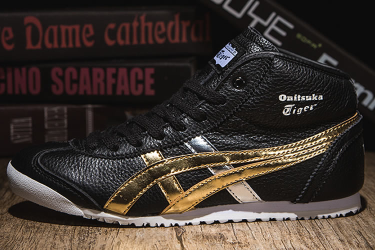 onitsuka tiger black and gold