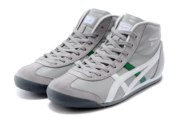 Onitsuka Tiger Mid Runner (Grey/ White/ Green) Shoes