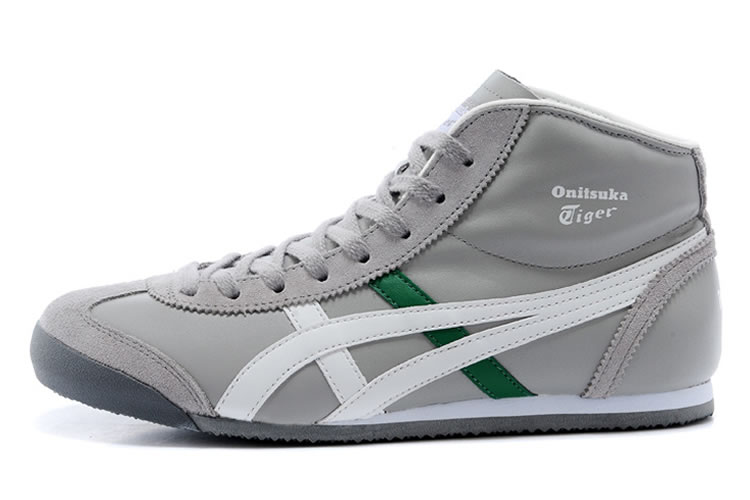 Onitsuka Tiger Mid Runner (Grey/ White/ Green) Shoes - Click Image to Close