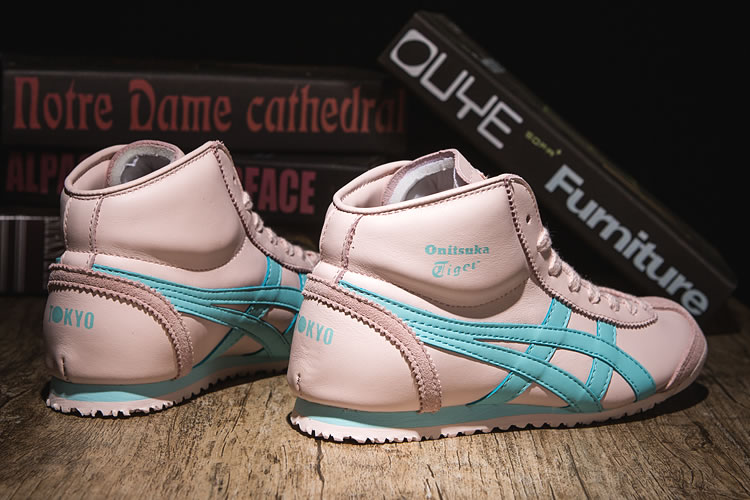 (Pink/ LT Blue) Onitsuka Tiger Mexico Mid Runner Women Shoes