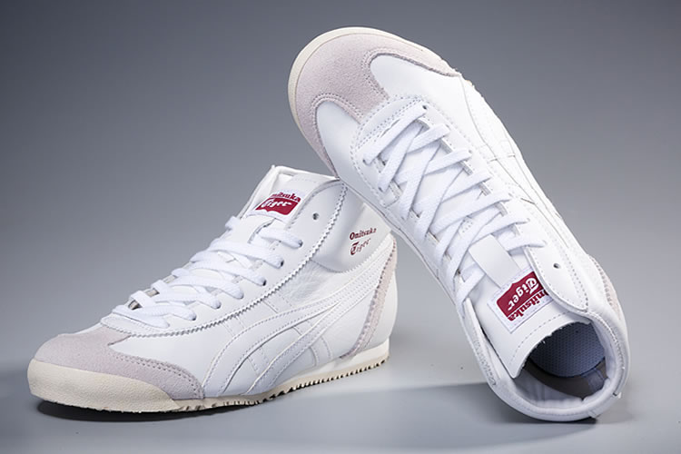 Onitsuka Tiger Mid Runner (White/ White) Shoes - Click Image to Close