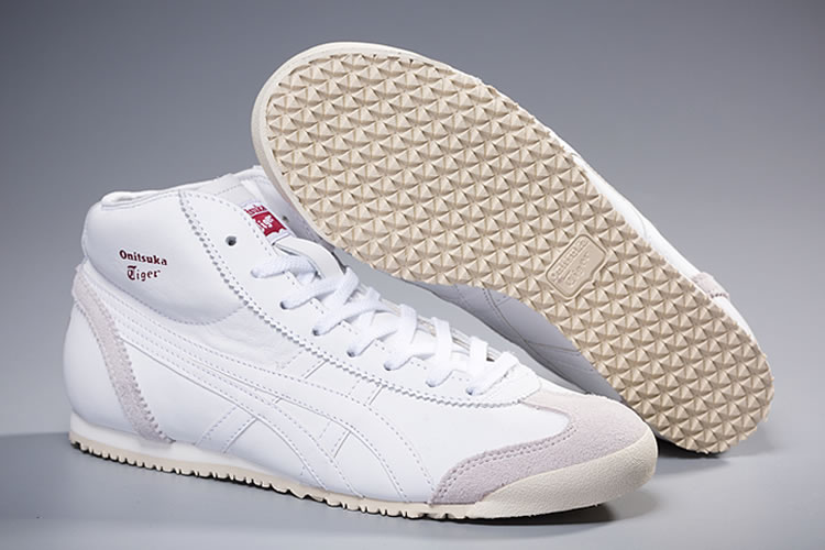 Onitsuka Tiger Mid Runner (White/ White) Shoes