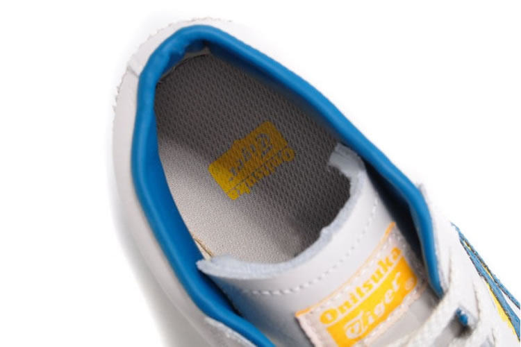 (White/ Blue/ Yellow) Onitsuka Tiger Mid Runner Shoes