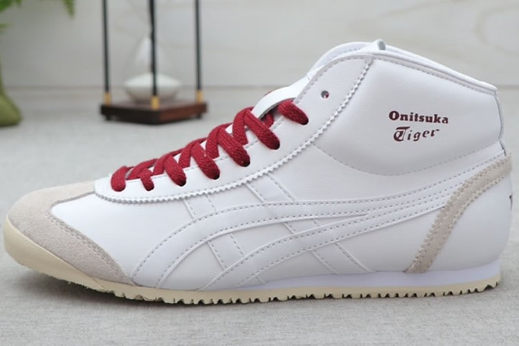 Onitsuka Tiger Mexico Mid Runner (White/ Purple) Shoes - Click Image to Close