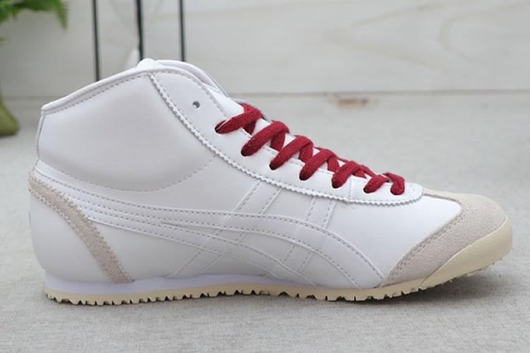 Onitsuka Tiger Mexico Mid Runner (White/ Purple) Shoes - Click Image to Close