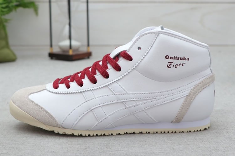 Onitsuka Tiger Mexico Mid Runner (White/ Purple) Shoes - Click Image to Close