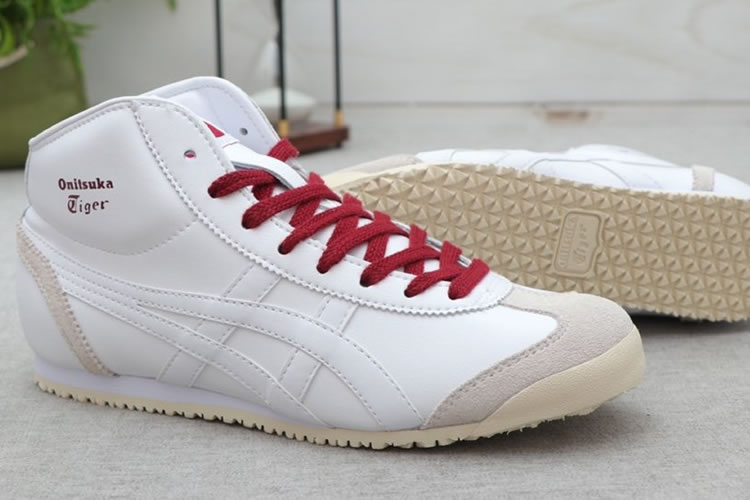 Onitsuka Tiger Mexico Mid Runner (White/ Purple) Shoes - Click Image to Close