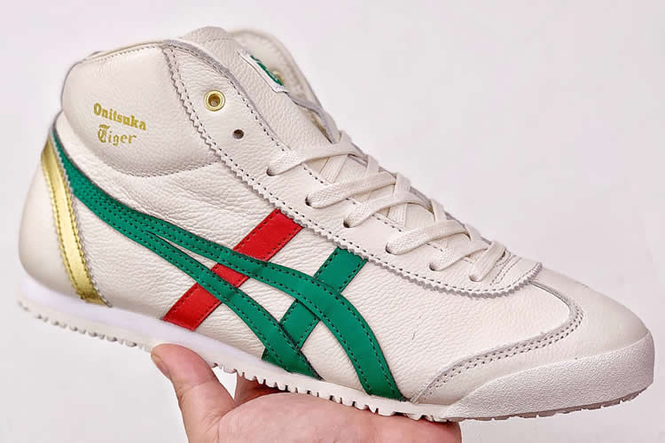 (Beige/ Green/ Red/ Gold) Onitsuka Tiger Mid Runner Shoes