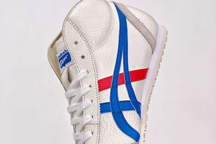 (Cracked Beige/ Royal Blue/ Red) Mid Runner Shoes