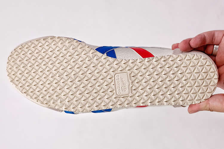 (Cracked Beige/ Royal Blue/ Red) Mid Runner Shoes - Click Image to Close