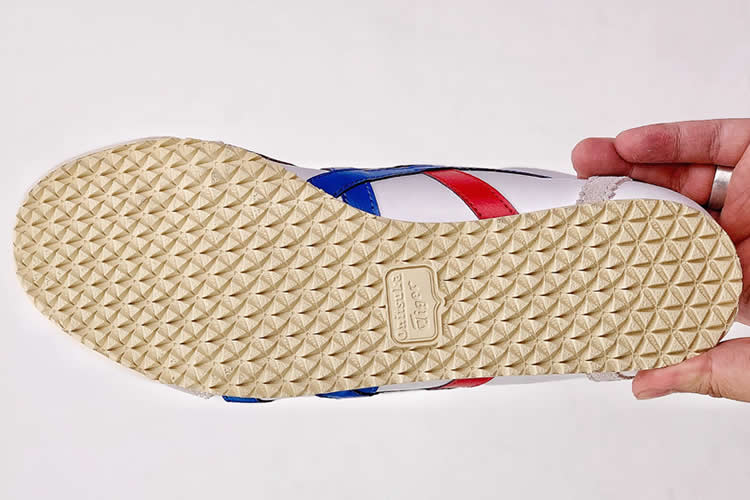 (White/ Royal Blue/ Red) Mexico Mid Runner Shoes