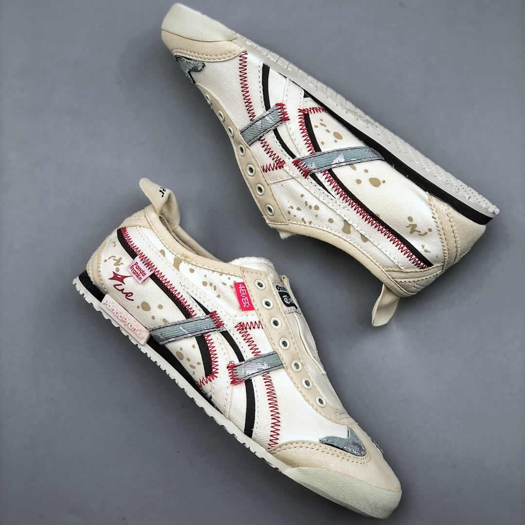 Mexico 66 (Panda Prank Custom/ Qiaoxi) Slip On Shoes