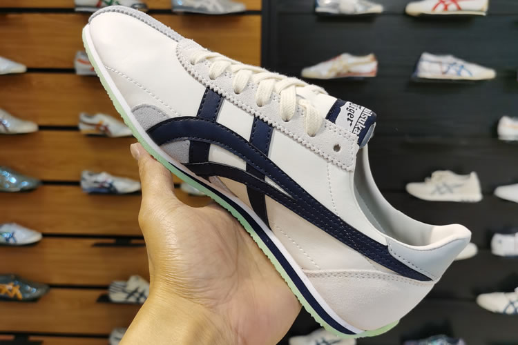 (Beige/ DK Blue) Onitsuka Tiger Runspark Shoes