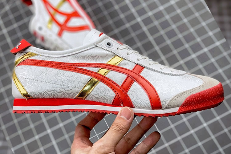 Onitsuka Tiger X Street Fighter "Chun-Li" Mexico 66 SD (White/ Red/ Gold) Collection - Click Image to Close