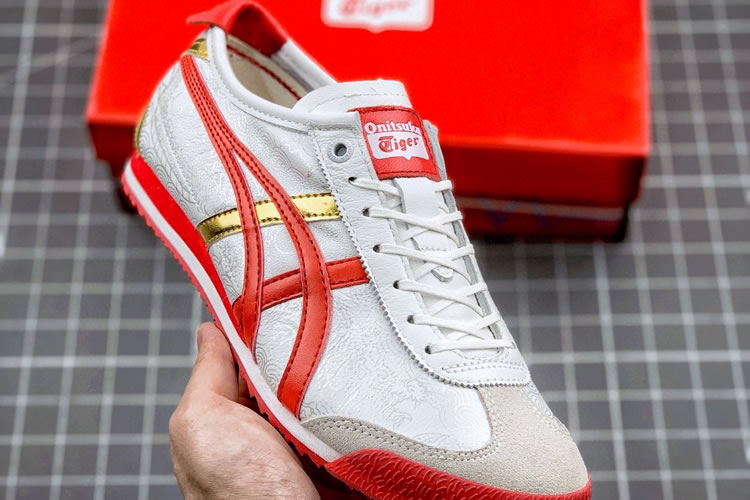 Street Fighter "Chun-Li" Mexico 66 SD (White/ Fiery Red/ Gold) Shoes - Click Image to Close