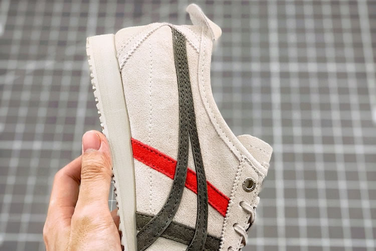 (Oatmeal/ Grey/ Red) Onitsuka Tiger Mexico 66 SD Shoes