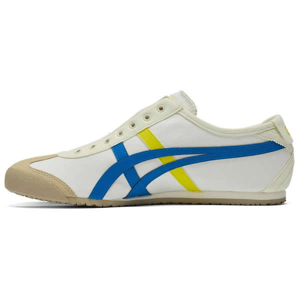 (White/ Directoire Blue/ Yellow) Slip On Shoes