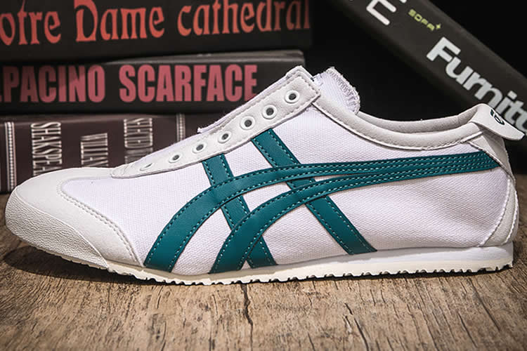 onitsuka tiger white green