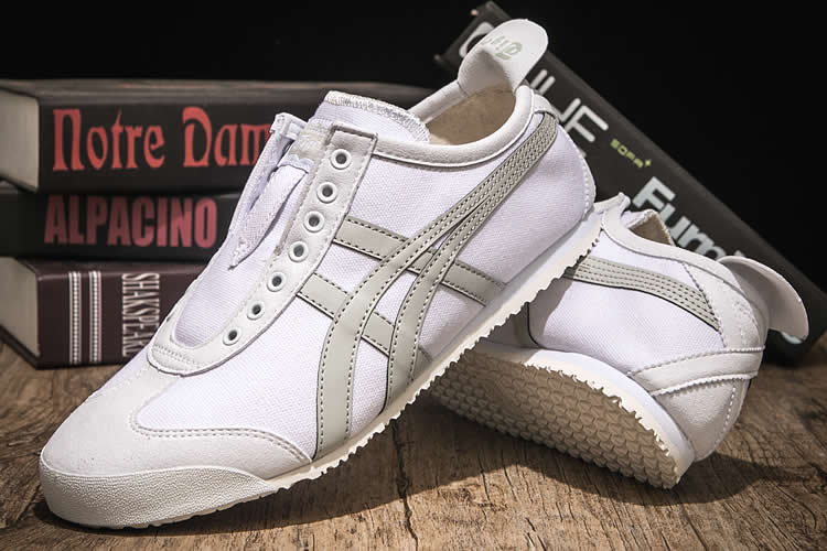 (White/ LT Grey) Onitsuka Tiger Mexico 66 SLIP ON Shoes [1183A360-103 ...