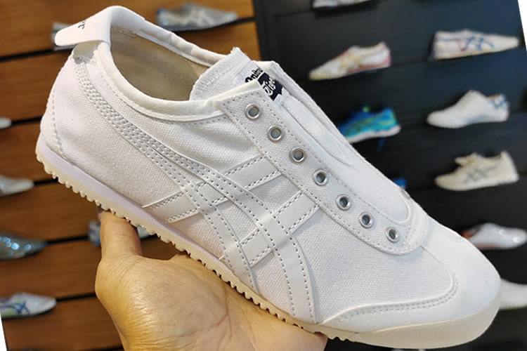 (All White) Onitsuka Tiger Mexico 66 SLIP ON Shoes