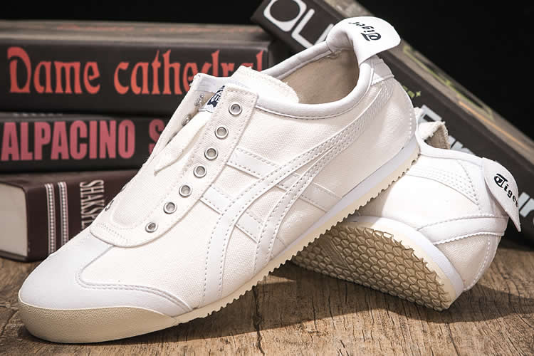 (All White) Onitsuka Tiger Mexico 66 SLIP ON Shoes