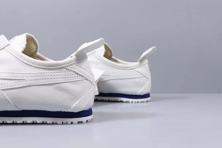 onitsuka tiger slip on white blue