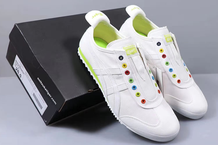 Onitsuka Tiger SLIP ON (White/ Green) New Shoes - Click Image to Close