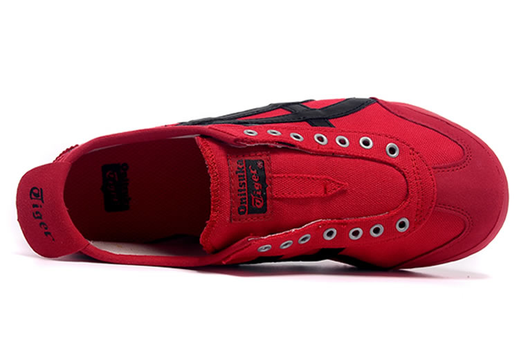(Red/ Black) Onitsuka Tiger SLIP ON Shoes