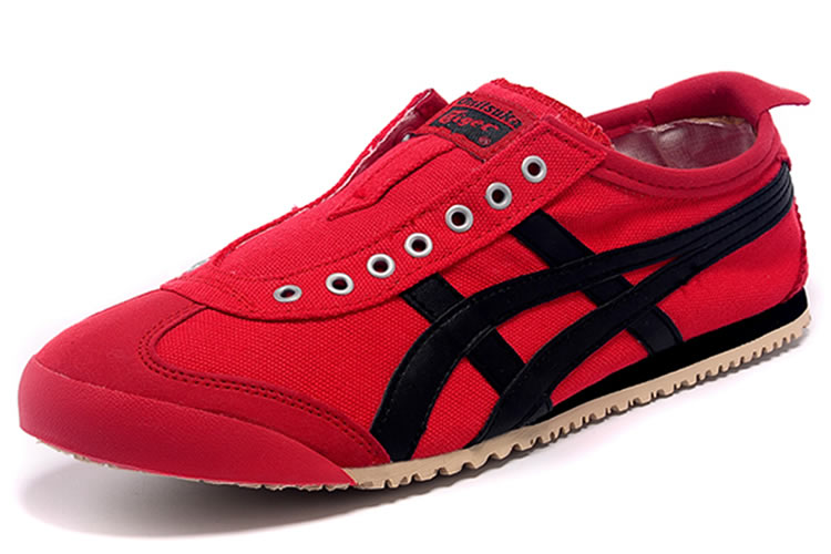 (Red/ Black) Onitsuka Tiger SLIP ON Shoes