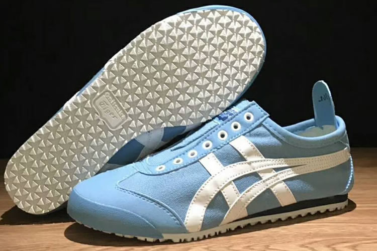 (Faint Blue/ White) Onitsuka Tiger Slip On Shoes