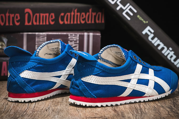 (Blue/ White/ Red) Onitsuka Tiger SLIP ON Shoes - Click Image to Close