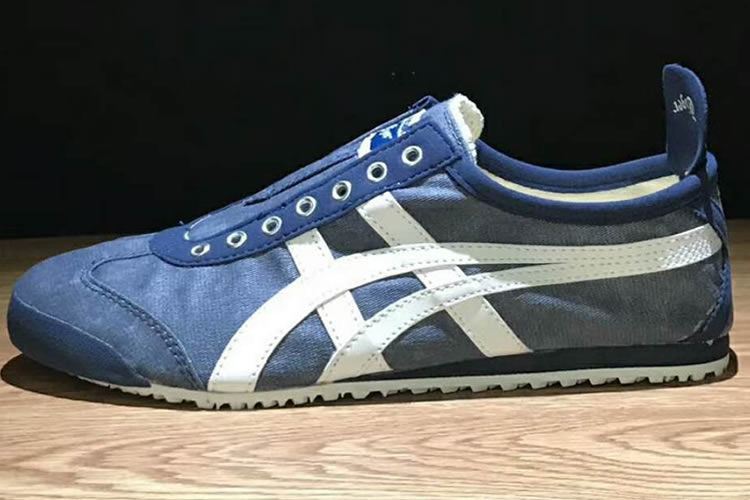 onitsuka tiger blue slip on