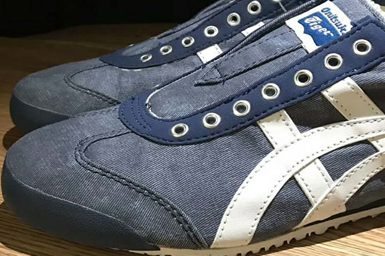 (Blue/ White) Onitsuka Tiger Mexico Slip On Shoes