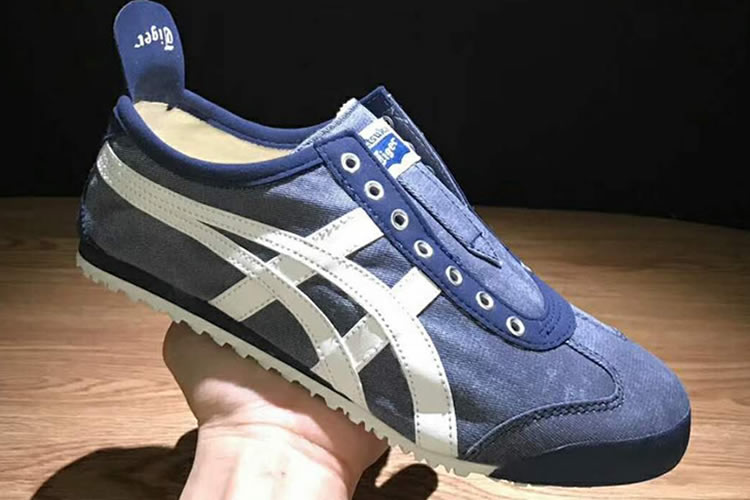 (Blue/ White) Onitsuka Tiger Mexico Slip On Shoes [TH342N-4202 ...