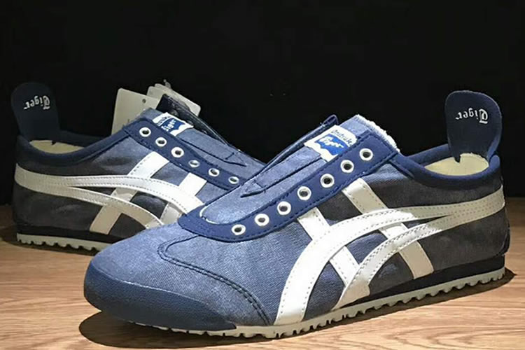 (Blue/ White) Onitsuka Tiger Mexico Slip On Shoes [TH342N-4202 ...