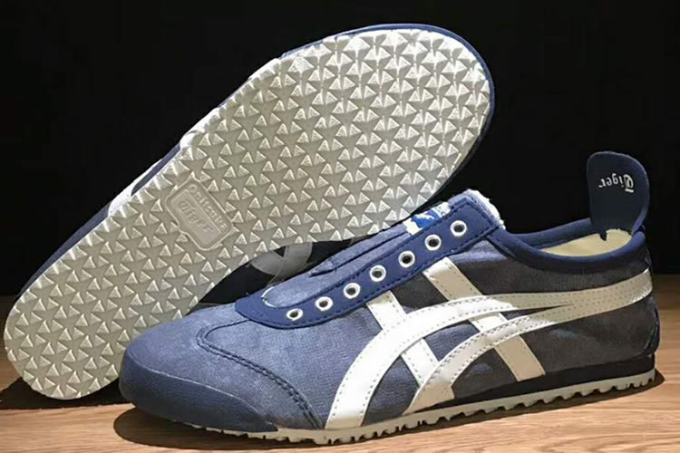 (Blue/ White) Onitsuka Tiger Mexico Slip On Shoes [TH342N-4202 ...